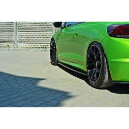 Накладки сплиттеры на пороги Вар2 на Volkswagen Scirocco III R